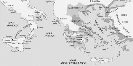 Mapa grecia antigua para colorear - Imagui