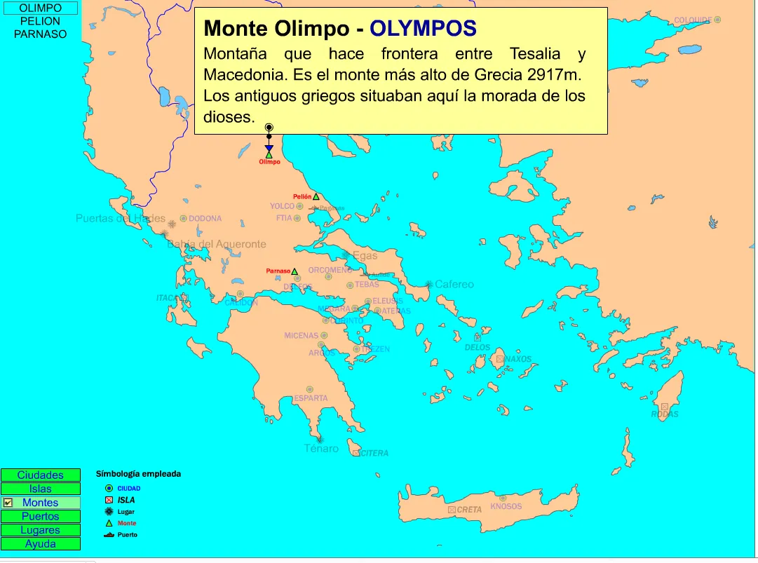 Mapa de la antigua Grecia | Recursos educativos digitales