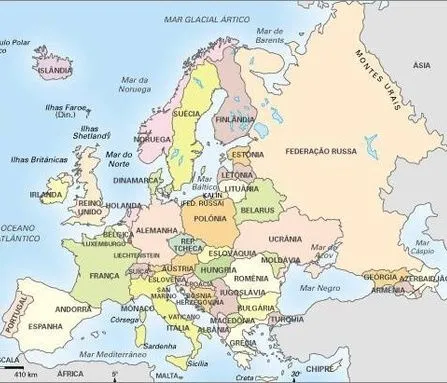Mapa Atual Da Europa | geomais