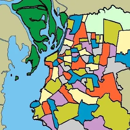 Mapa de los Barrios de Porto Alegre, Brasil Mapa de los Barrios de Porto Alegre, Brasil