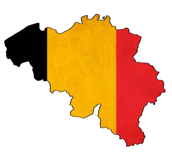 mapa de Bélgica en Bélgica la bandera dibujo, grunge y retro ...