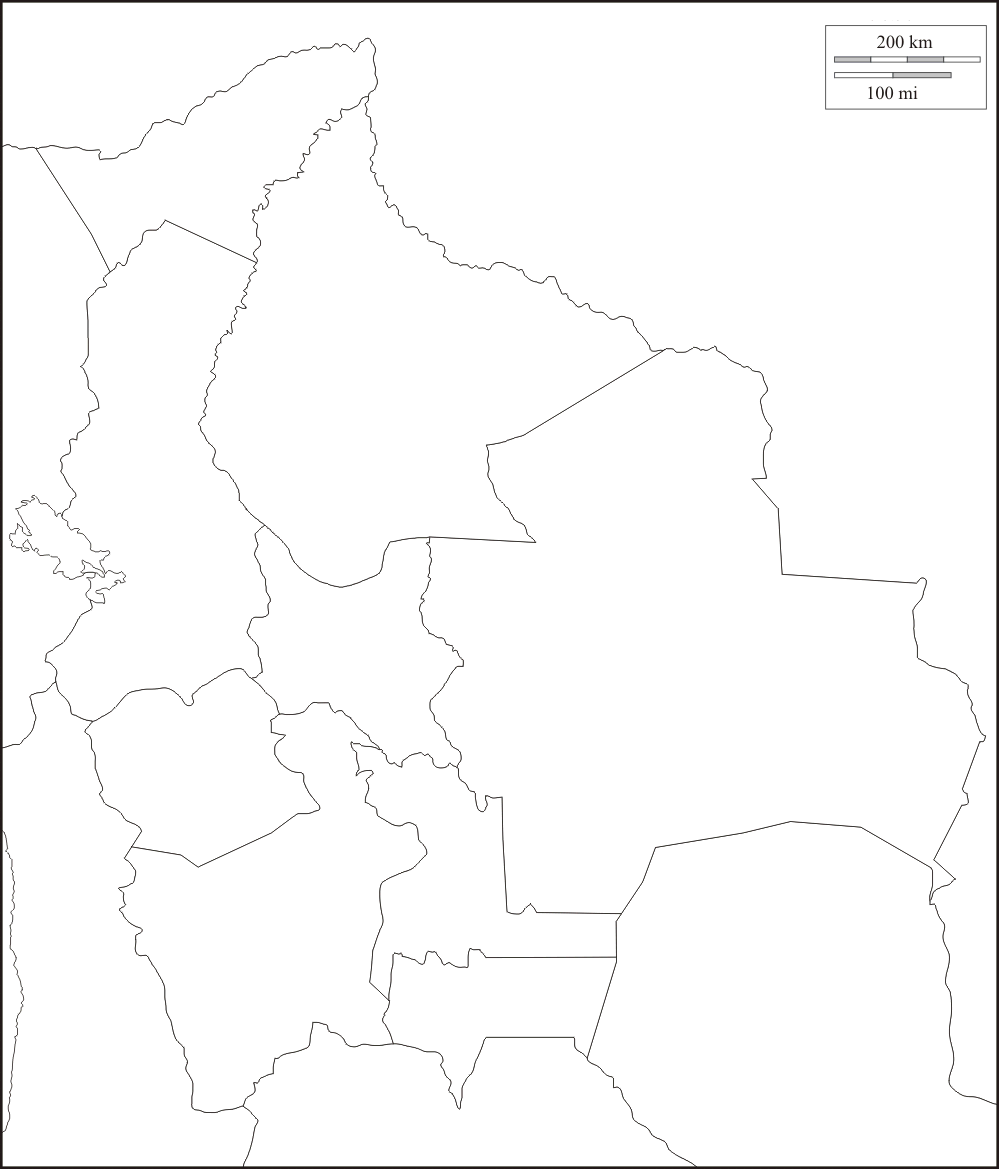 Mapa de BOLIVIA para colorear ~ Dibujos para Colorear Infantil Mapa de BOLIVIA para colorear ~ Dibujos para Colorear Infantil