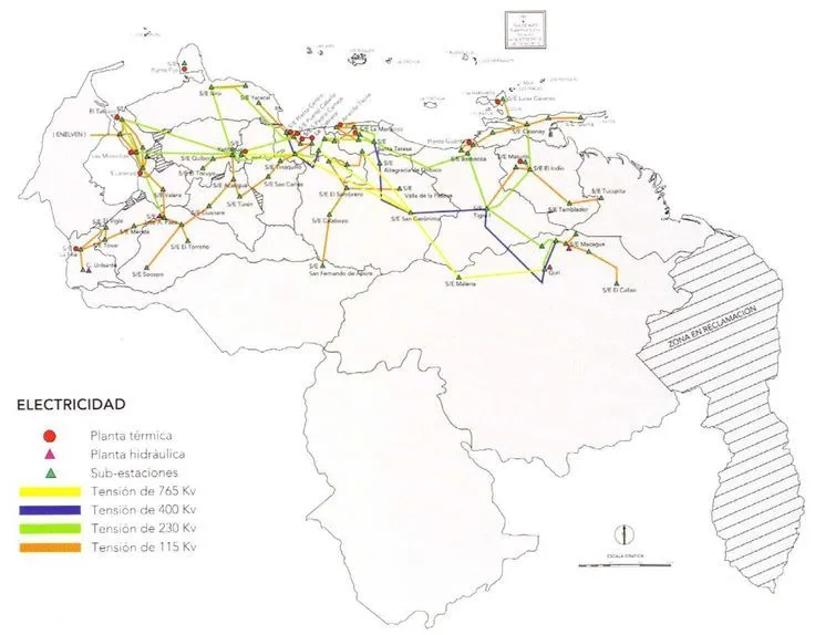 Mapa de centrales Eléctricas de Venezuela | Mapas, Mapa de ubicacion,  Frases para maestros
