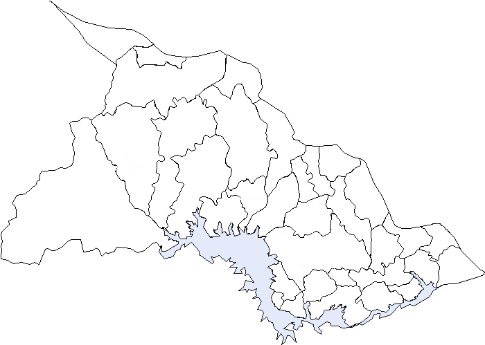 Mapa de Chalatenango para colorear - Chalatenango, El Salvador