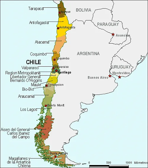 Laminas para colorear mapa de chile - Imagui