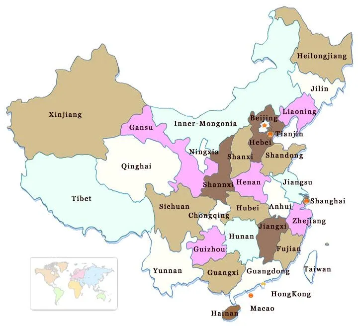 Mapa China-BuenViajeChina
