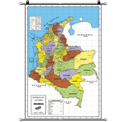 Mapa con la division politica de colombia - Imagui