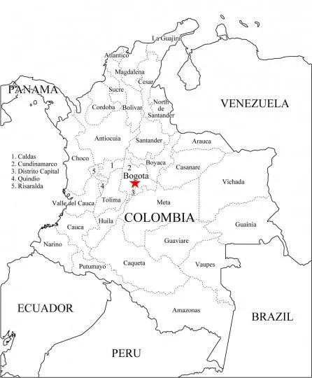 Mapa-colombia-para-colorear- ...