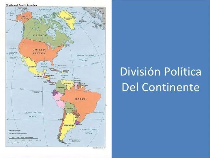 Mapa del continente americano con su division politica - Imagui