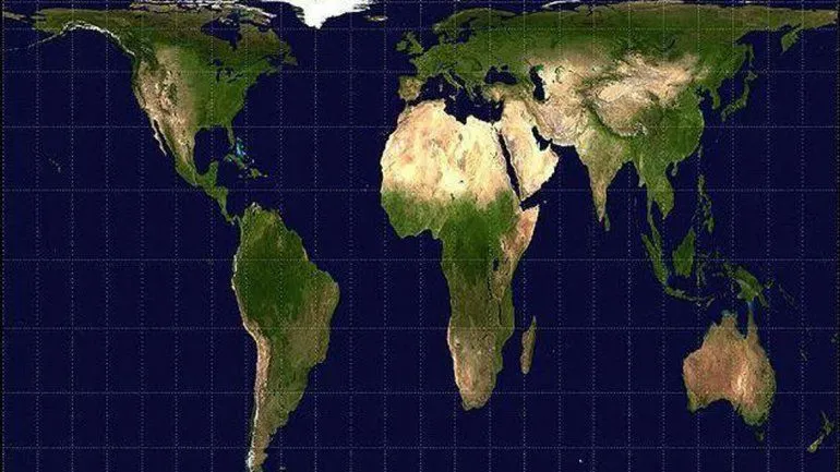 El Mapa del día: cómo se vería el planisferio si se dibujara al ...