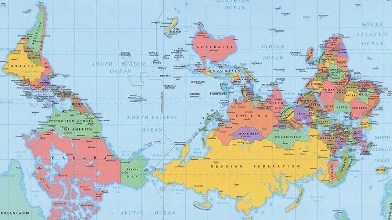 El Mapa del día: cómo se vería el planisferio si se dibujara al ...