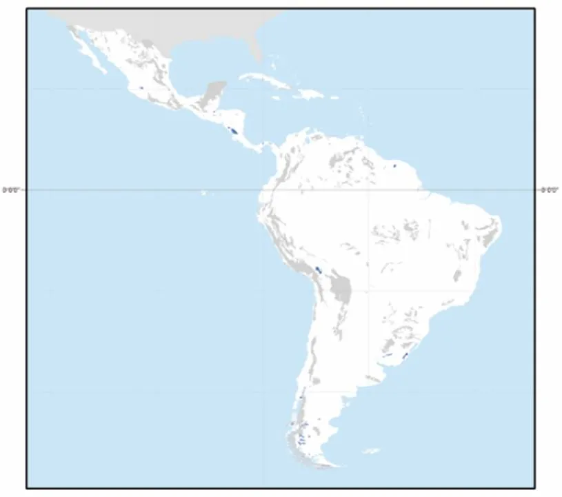 Mapa de la distribución de los Leptosoles en América Latina y el ...