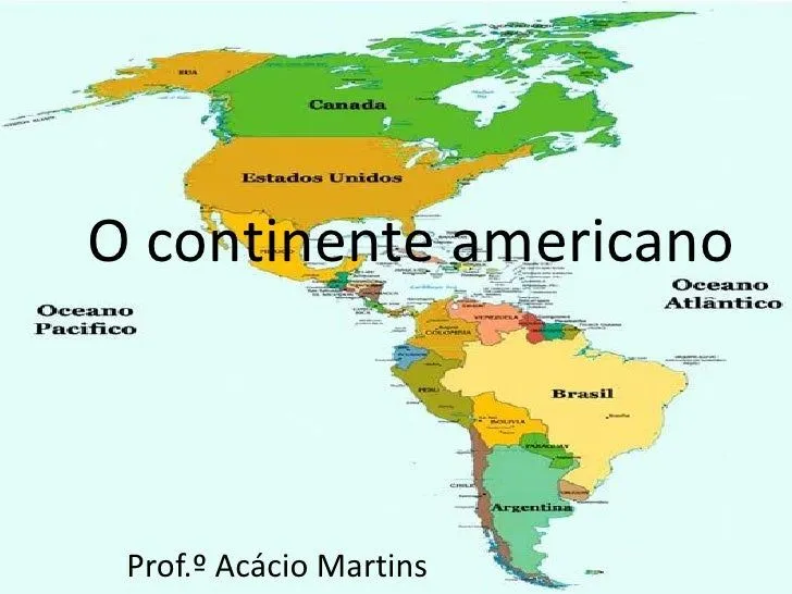 Mapa continente americano paises - Imagui
