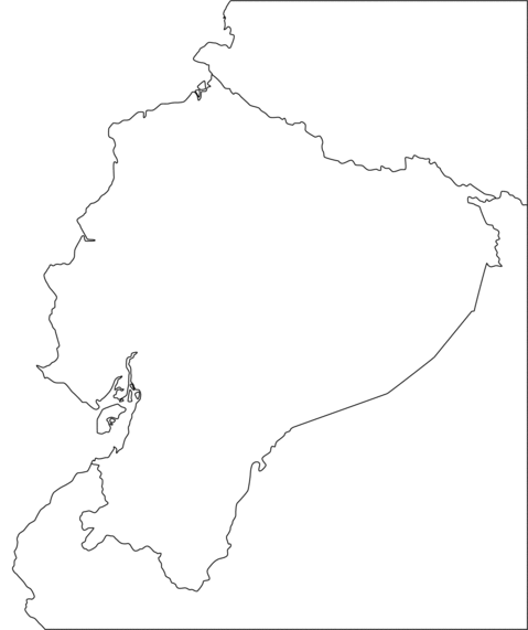Mapa de ecuador para dibujar - Imagui