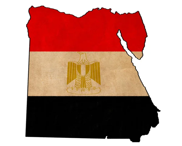 mapa de Egipto en Egipto bandera bandera retro series, grunge y ...