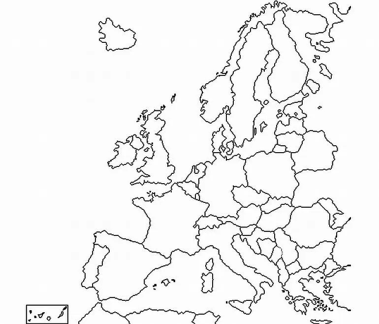 Mapa politico de europa en blanco para imprimir - Imagui