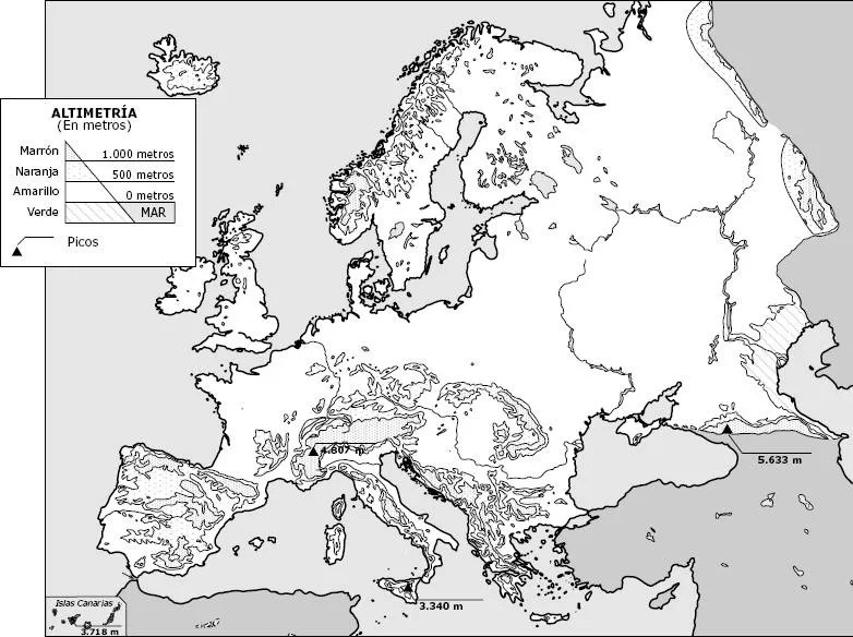 Mapa de europa en blanco para imprimir - Imagui