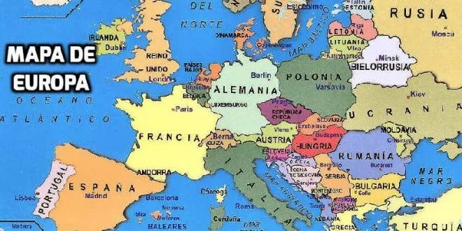 Mapa de Europa, Mapa Político de Europa con Países |