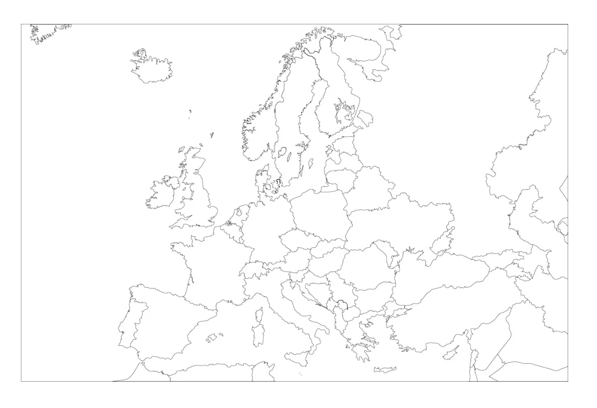 ▷ Mapa de Europa | Mapamundi para imprimir【Político | Físico | Mudo | 2018】