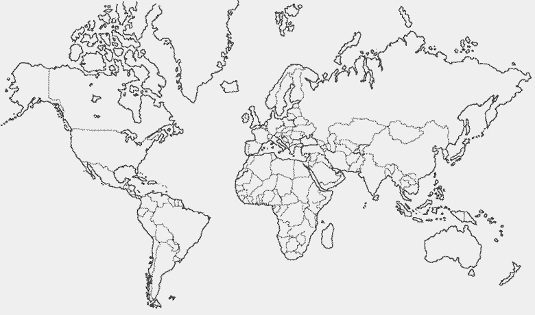 Mapa del mundo en blanco para imprimir - Imagui