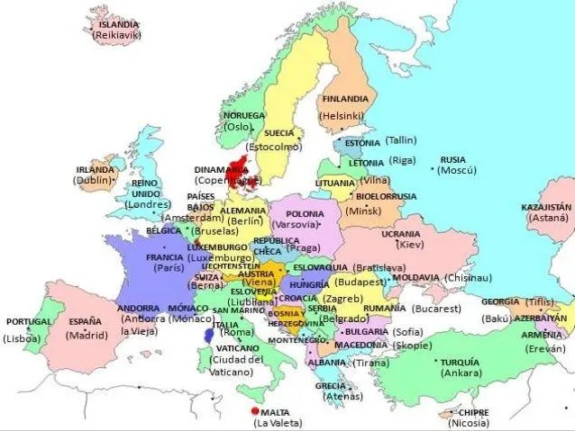 mapa-fsico-y-poltico-de-europa ...
