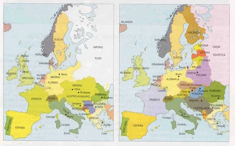 Mapa de la primera guerra mundial para colorear - Imagui