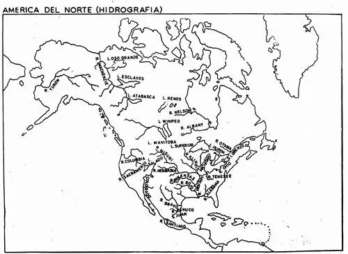 Mapa de la hidrografía de América del Norte | Pulso Digital