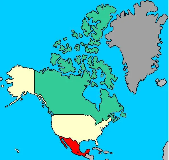 Capitales de países de Norte América. Dibujos para pintar - Mapas ...