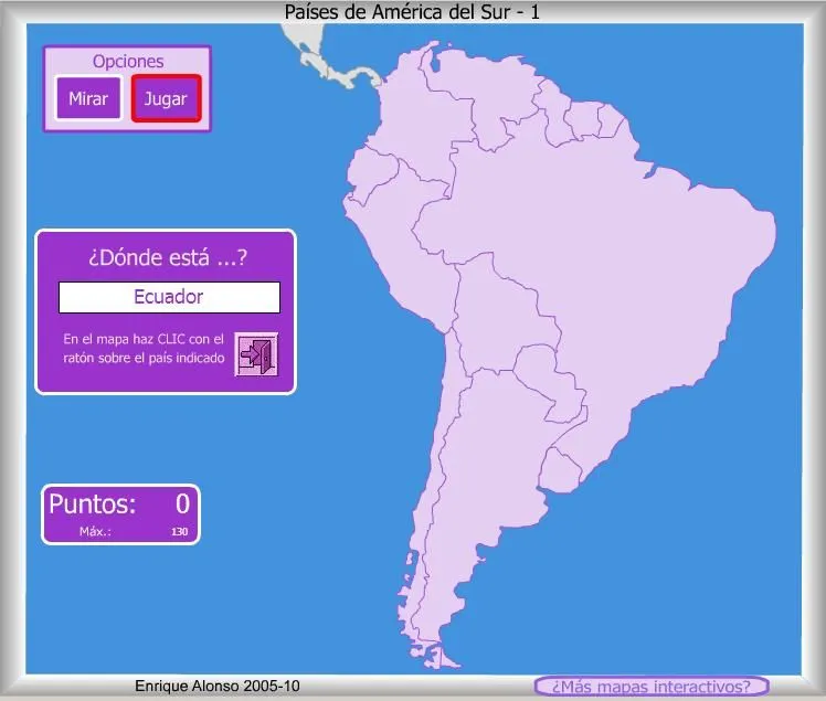 Mapa interactivo de América del Sur Países de América del Sur ...