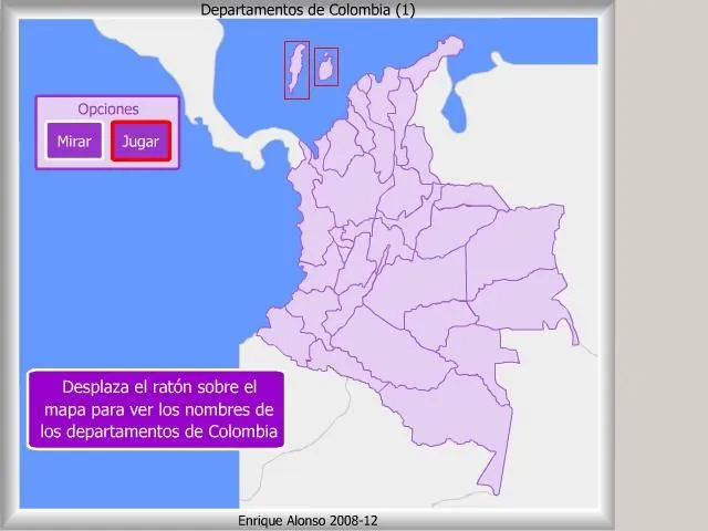 Mapa interactivo de Colombia Capitales de Departamento de Colombia ...