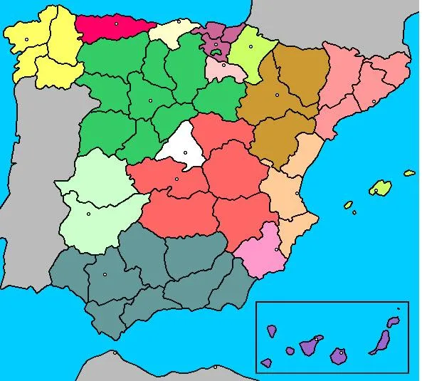 Mapa interactivo de España Comunidades Autónomas de España. ¿Dónde ...