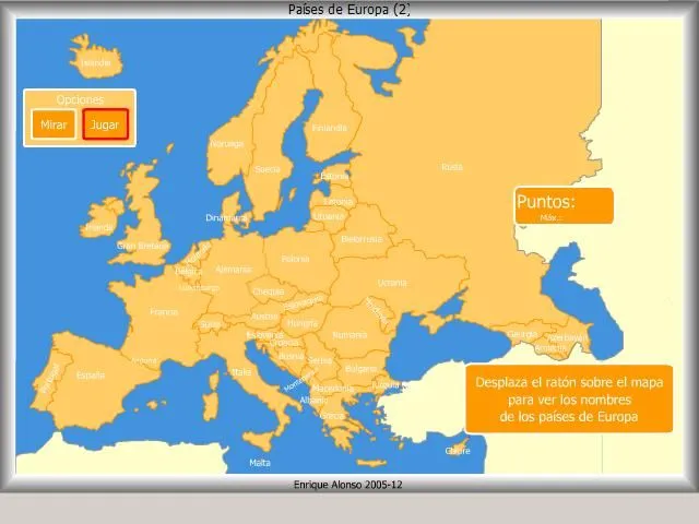 Mapa interactivo de Europa Países de Europa. ¿Cómo se llama ...