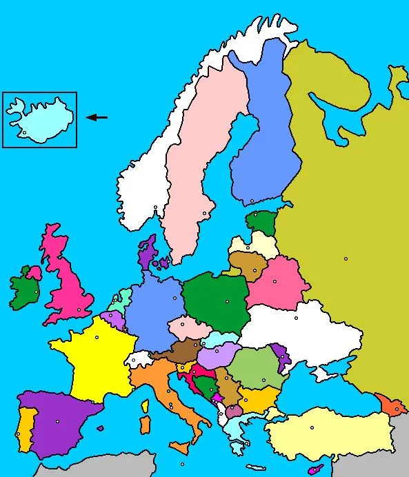 Mapa interactivo de Europa: países y capitales (luventicus.org ...