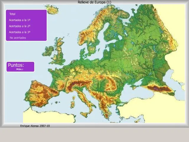 Mapa interactivo de Europa Relieve de Europa. ¿Dónde está? - Mapas ...