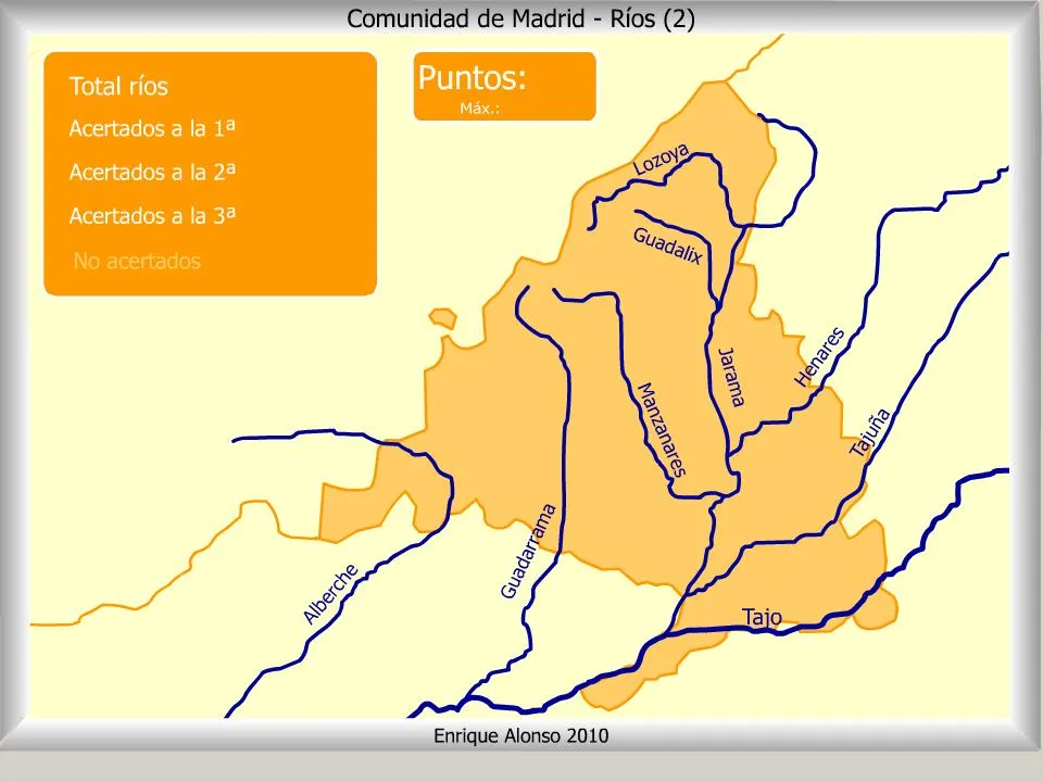 Mapa interactivo de Madrid Ríos de la Comunidad de Madrid. ¿Cómo ...