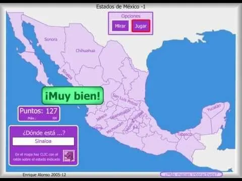 Mapa interactivo de los estados mexicanos. - YouTube