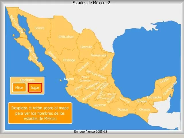 Mapa interactivo de México Estados de México. ¿Cómo se llama ...