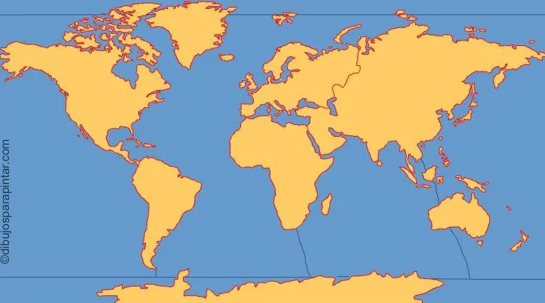 Mapa interactivo del Mundo Continentes y océanos del mundo ...