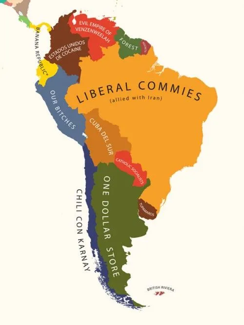 El Mapa de Latinoamérica (según Estados Unidos) | Guerra Digital ...