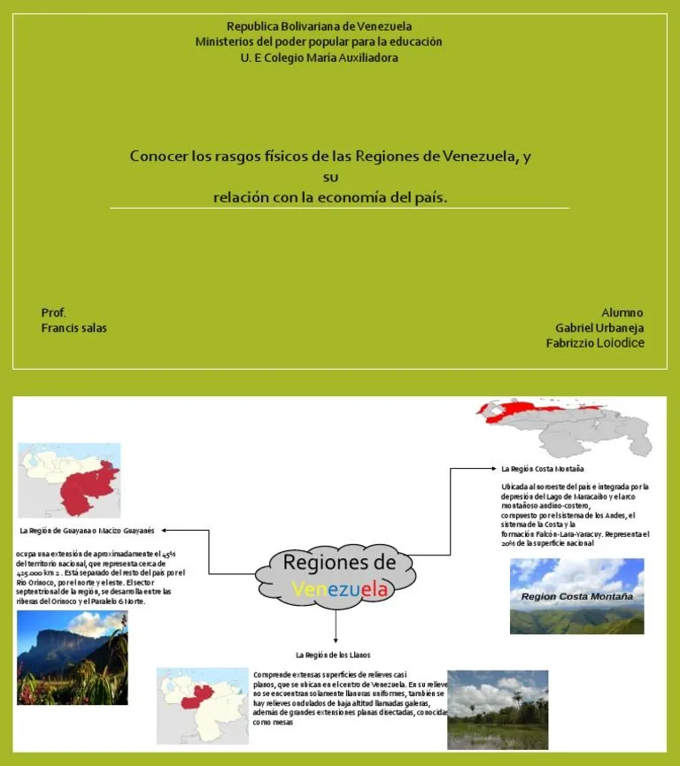 Mapa Mental | PDF | Venezuela | Geografía Física