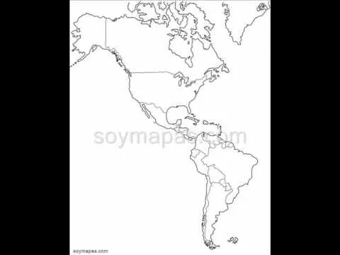 Mapa Mudo de Ámerica - YouTube