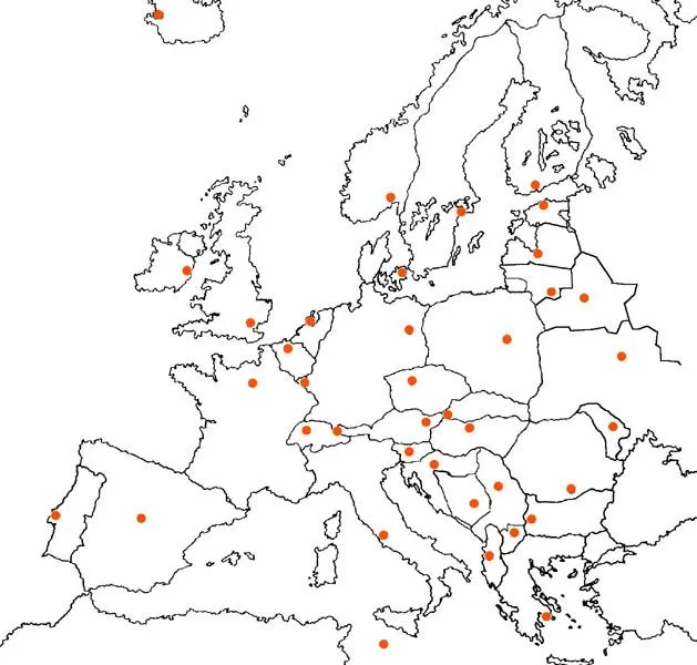 Mapa mudo de Europa Político | pablodrieste
