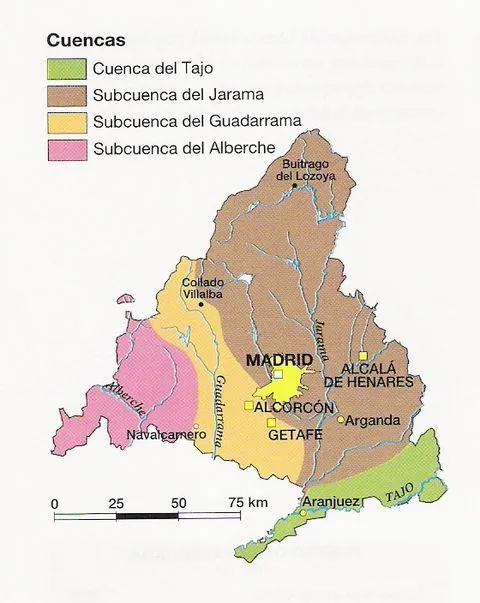 Mapas mudos de la comunidad de Madrid para imprimir - Imagui