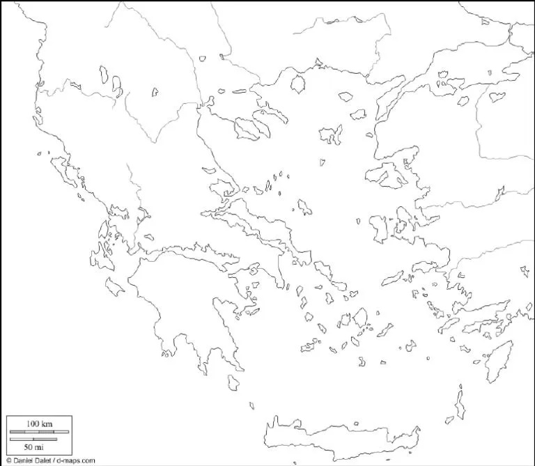 Mapa Mudo de Grecia | PDF