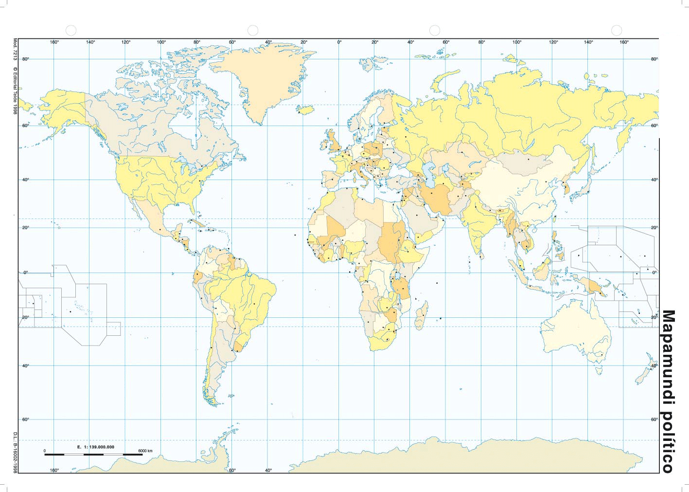 Mapas mudos Asia, Oceanía y Planisferio | GEOHISTORIAYMAS