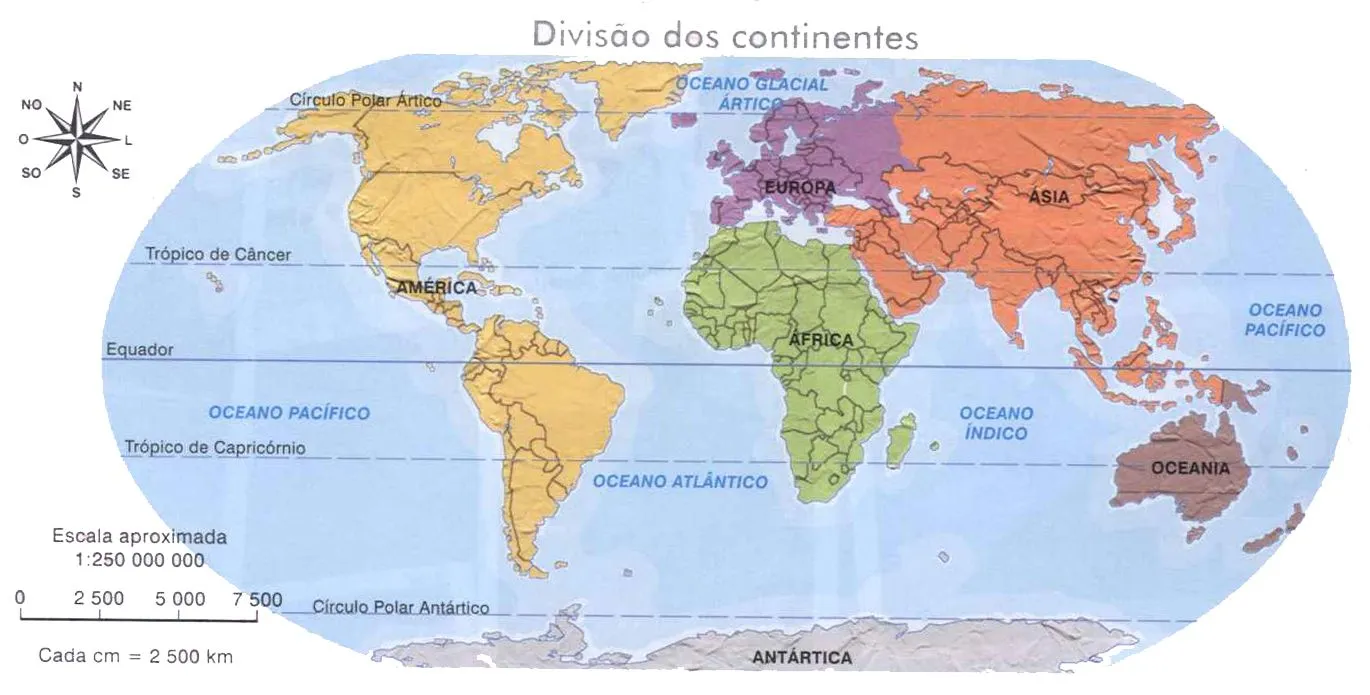 Mapa mundi politico continentes - Imagui