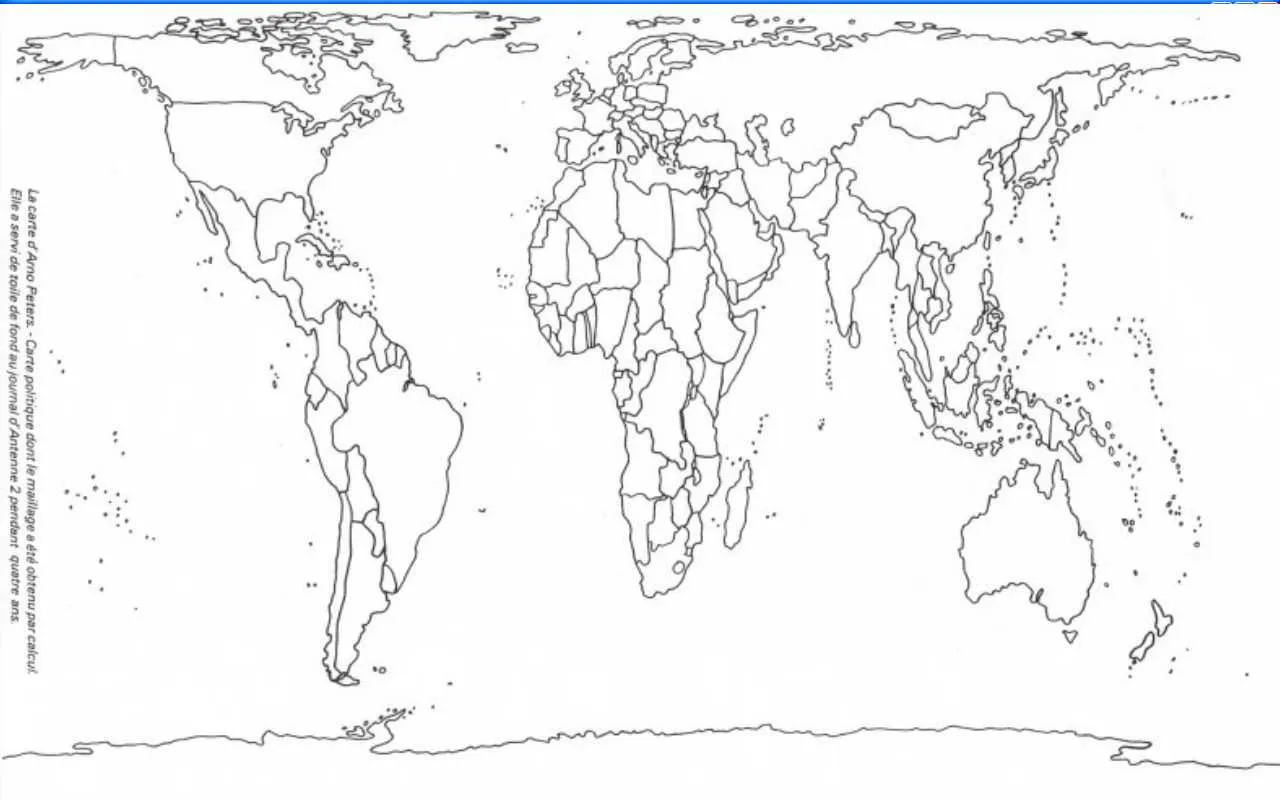 MAPA MURAL PLANISFERIO proyección Mercator y Peters 5X5 CARTA ...