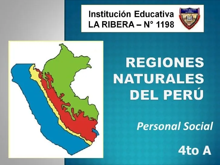 Mapa del Perú con sus regiones naturales para colorear - Imagui