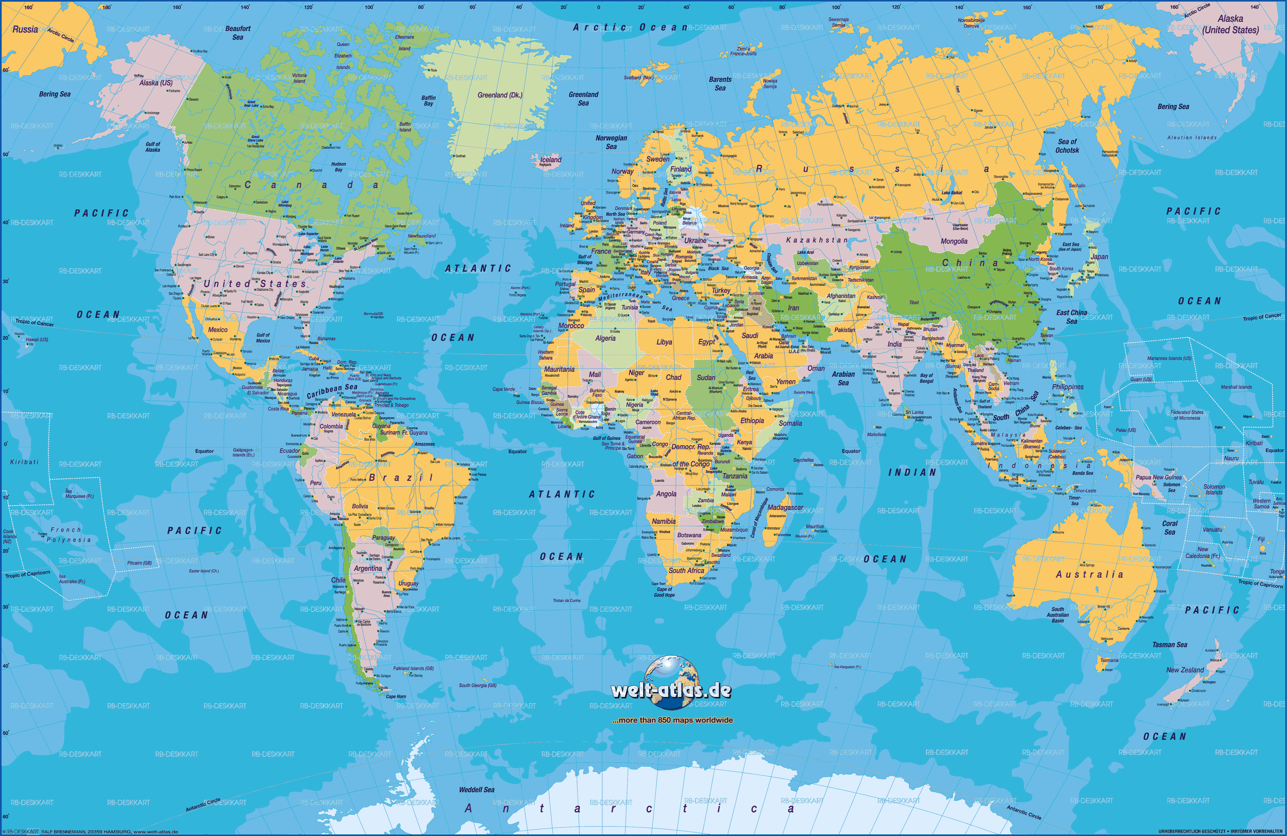 mapa planisferio politico con nombres - ALOjamiento de IMágenes ...