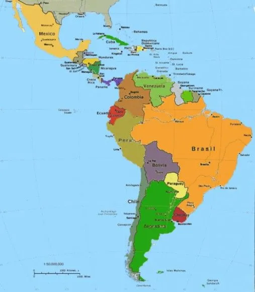 MAPA DE AMERICALATINA - Imagui
